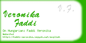 veronika faddi business card